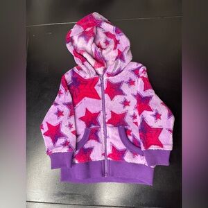 Girls Rule 18 month Fleece Purple Star Kids Hoodie